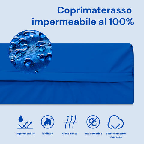 Colchón impermeable viscoelástico Plus - 90x200 cm