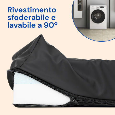 Almohada antiescaras viscoelástica impermeable y transpirable