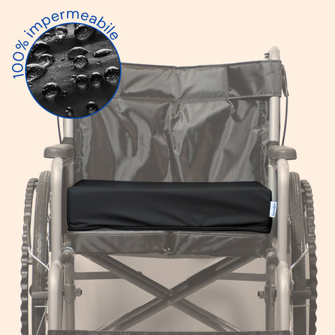 Almohada antiescaras viscoelástica impermeable y transpirable