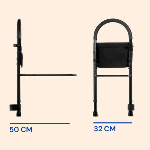 Manija de Cama Regulable en Altura | Soporte Fijo para Levantarse