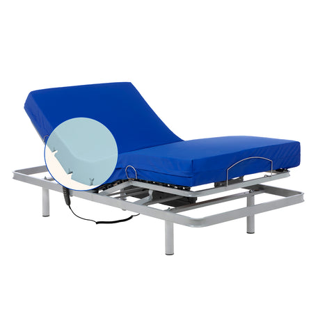 Cama de hospital con colchón sanitario HR impermeable