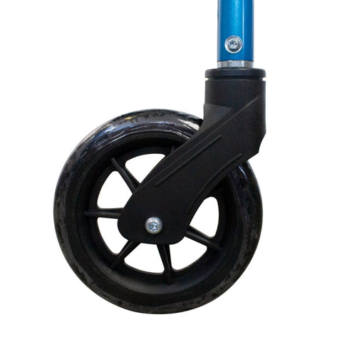 Andador plegable de 4 ruedas y frenos en manetas