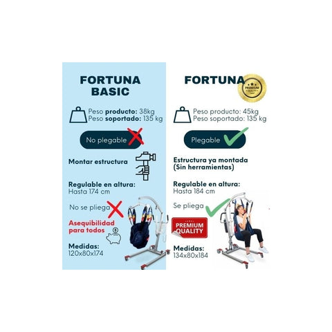 grua eléctrica fortuna basic regulable en altura