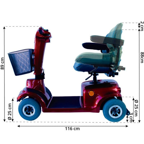 Scooter eléctrico para movilidad reducida Piscis