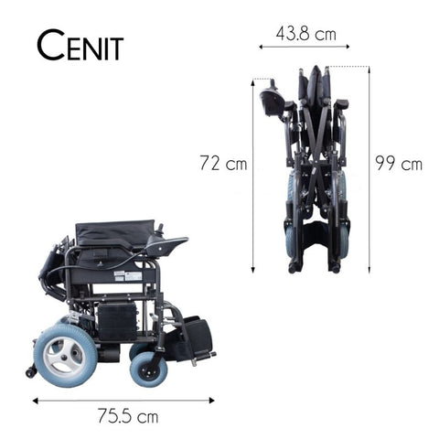Silla de ruedas eléctrica plegable Cenit